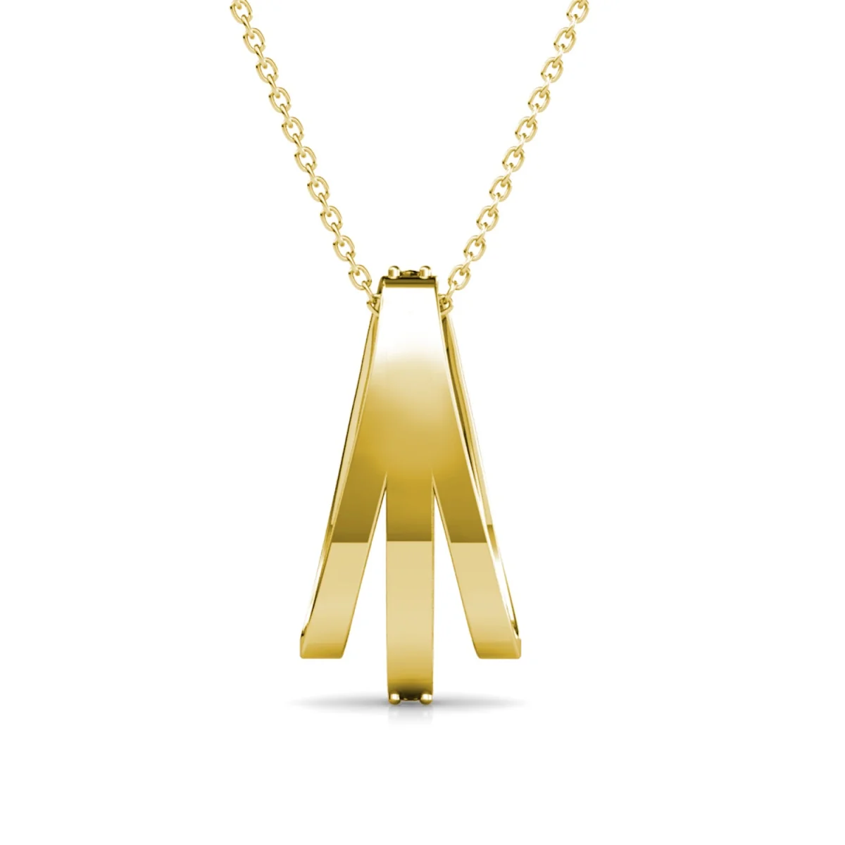 Bella 18k White Gold Plated Necklace with Swarovski Crystals - Image 14