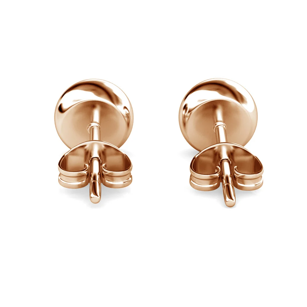 Blaire 18k White Gold Plated Stud Earrings with Round Cut Swarovski Crystals - Image 20