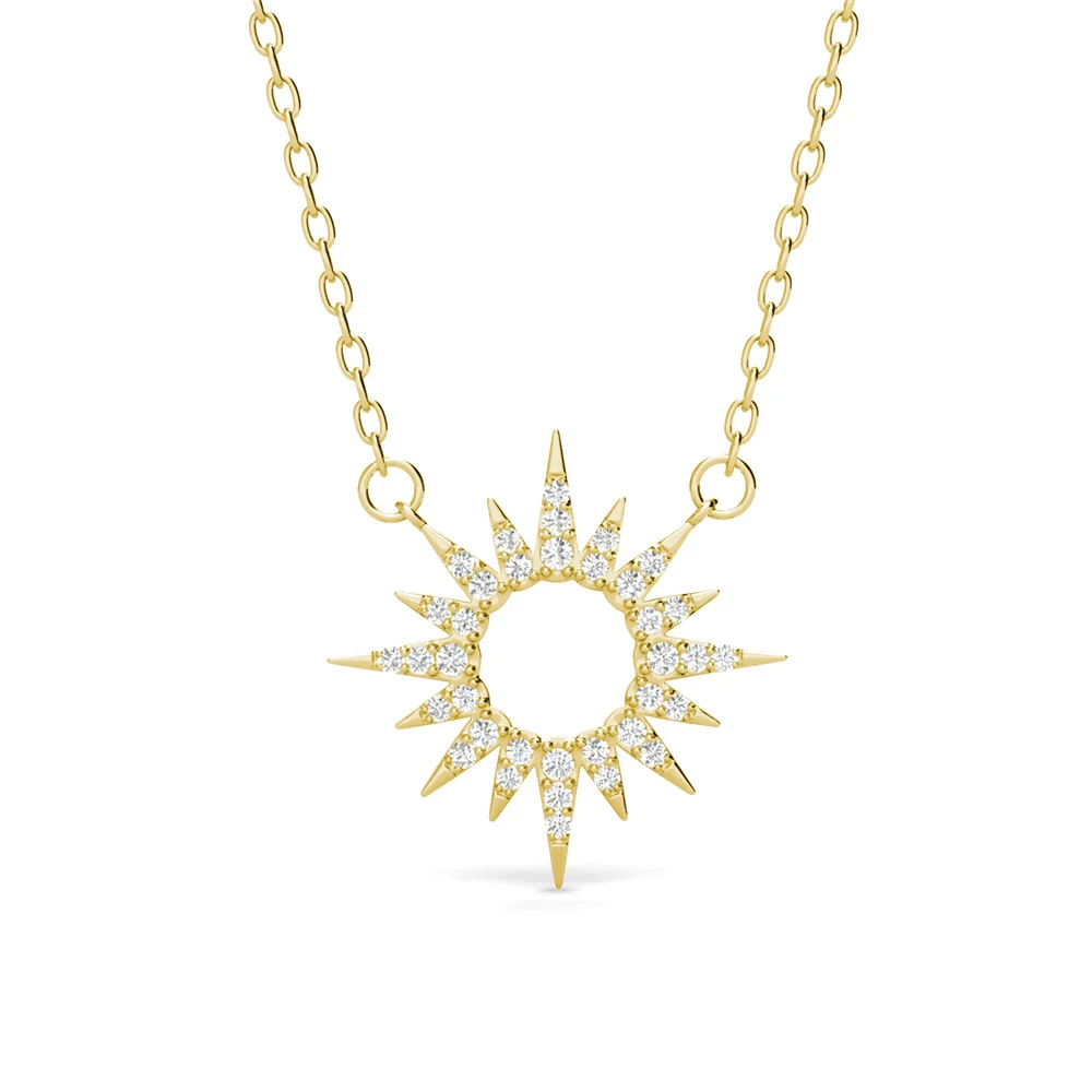 Evie 18k White Gold Plated Necklace with Swarovski Crystals - Image 10