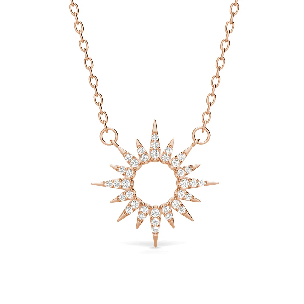 Evie 18k White Gold Plated Necklace with Swarovski Crystals - Image 14