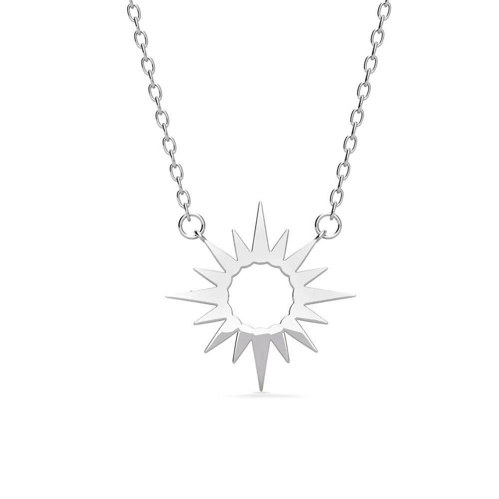 Evie 18k White Gold Plated Necklace with Swarovski Crystals - Image 9