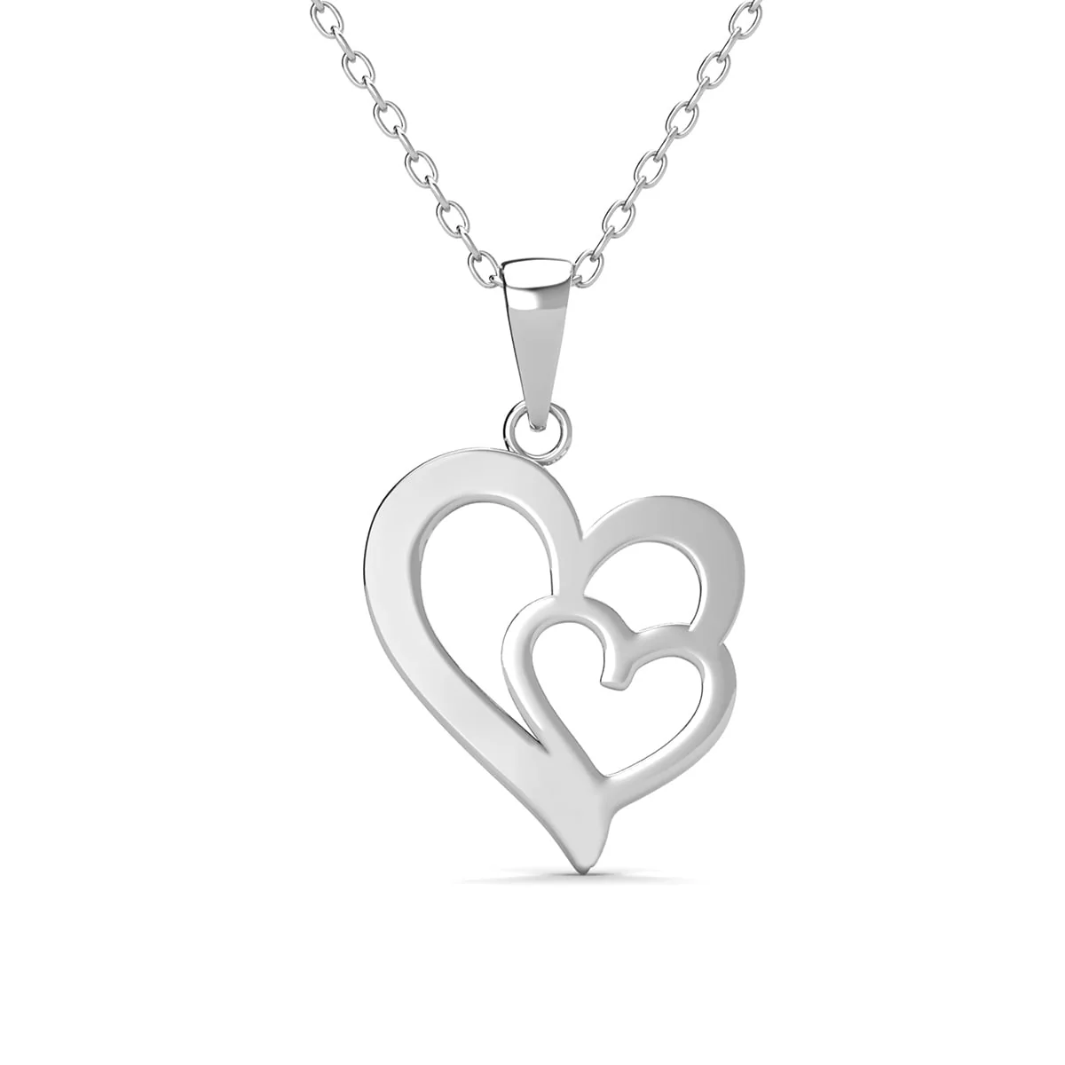 Jennifer 18k White Gold Plated Heart Necklace with Swarovski Crystals & Heartfelt Message for Daughter - Image 10