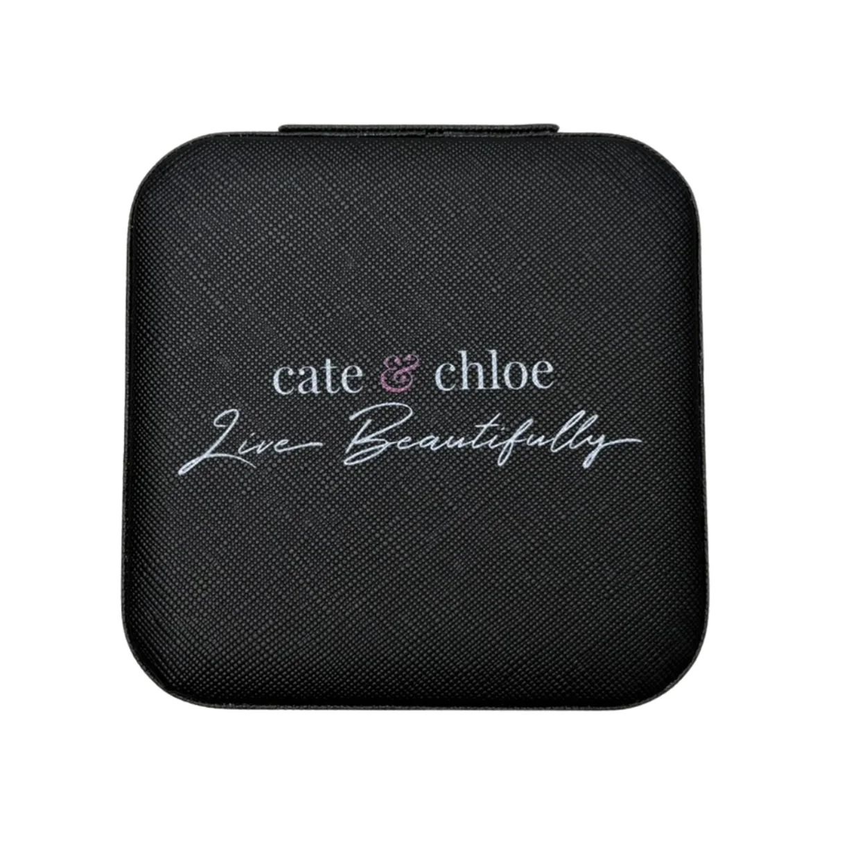 Jewelry Travel Case, Black Mini Jewelry Box Organizer for Women - Image 10