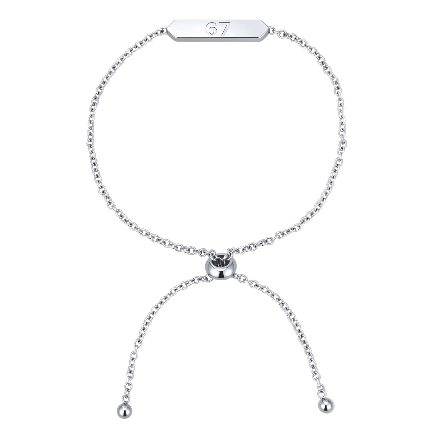 Kathryn 18k White Gold Plated 67 Bracelet for Women