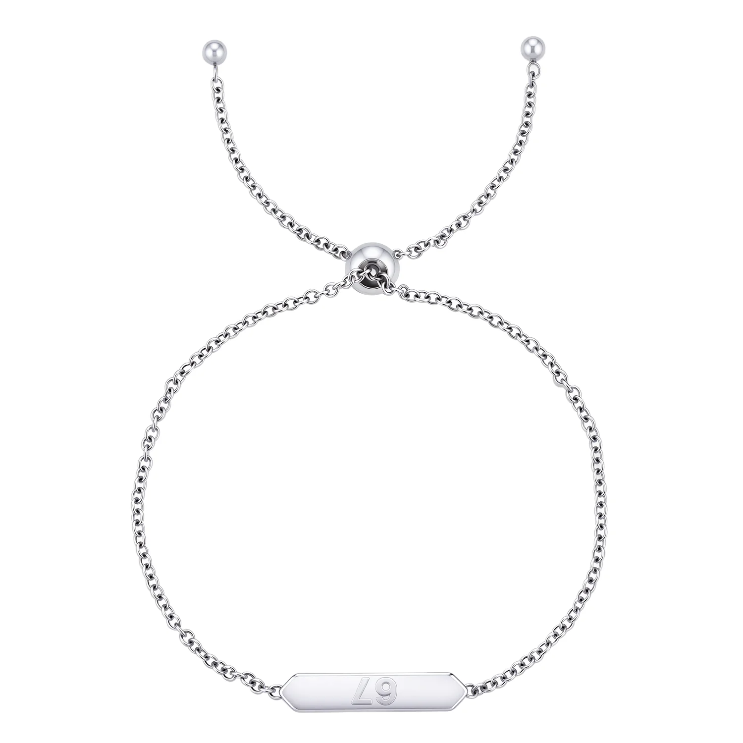 Kathryn 18k White Gold Plated 67 Bracelet for Women - Image 6