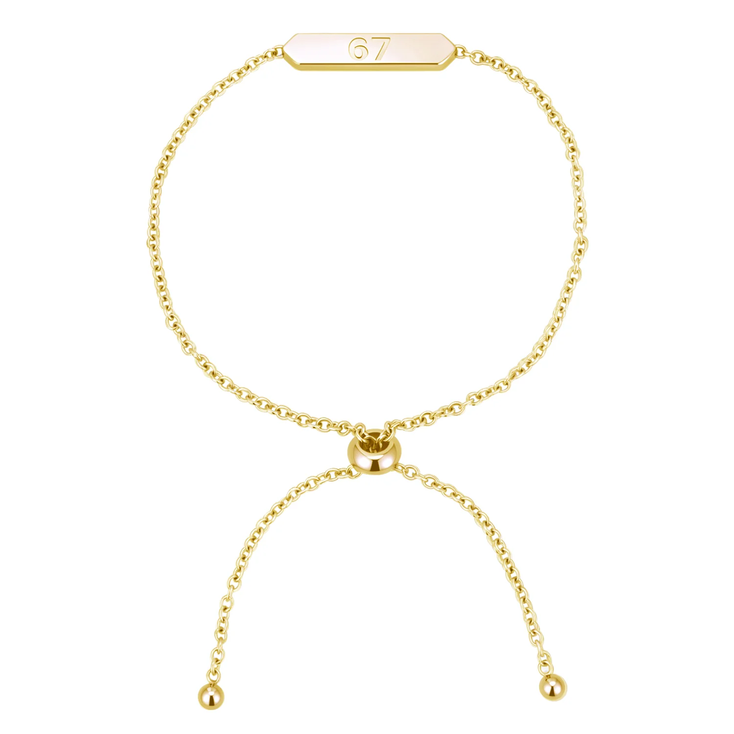 Kathryn 18k White Gold Plated 67 Bracelet for Women - Image 9