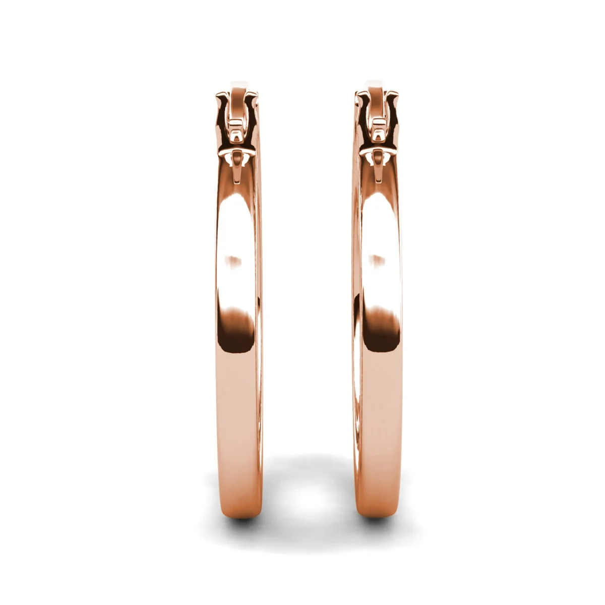 Margot 18k White Gold Plated 24mm Hoop Earrings with Simulated Diamond Crystals - Image 22