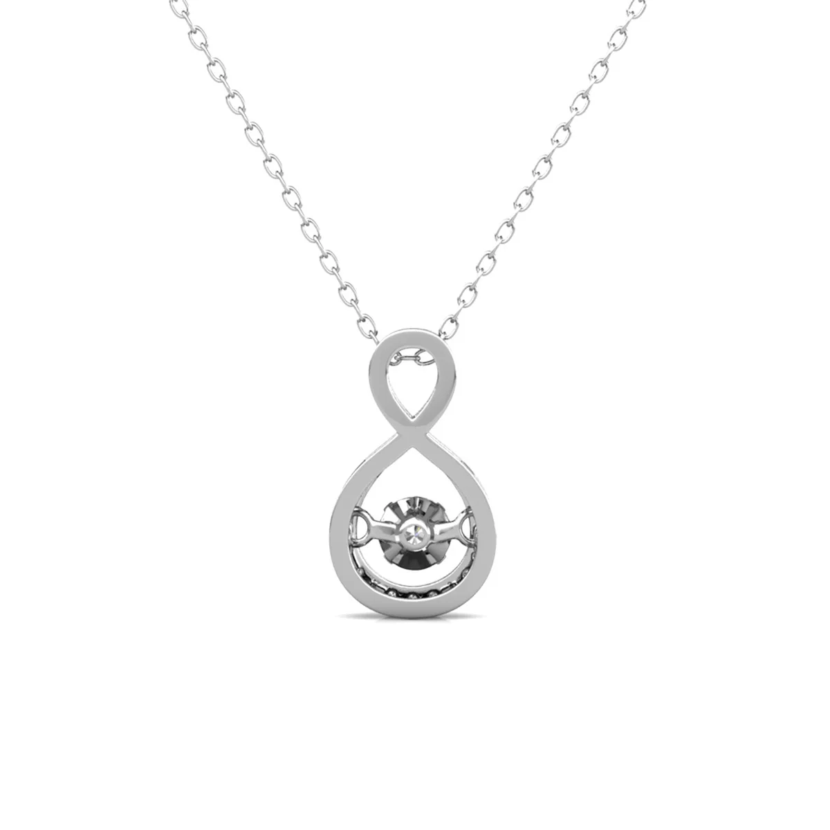 Martha 18k White Gold Plated Infinity Necklace & Limited Edition Ombre Card - Image 10