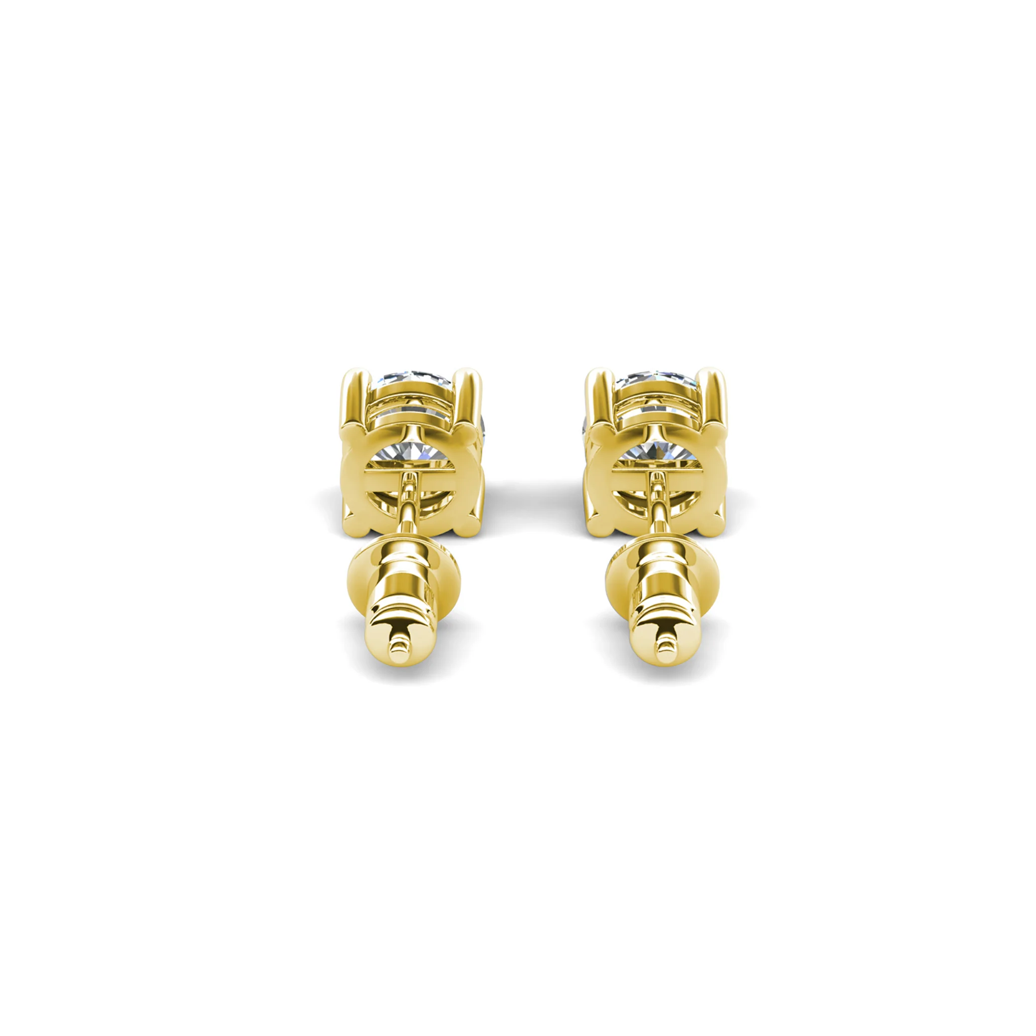 Mia 18k White Gold Plated Sterling Silver Stud Earrings with Simulated Diamond Crystals - Image 15
