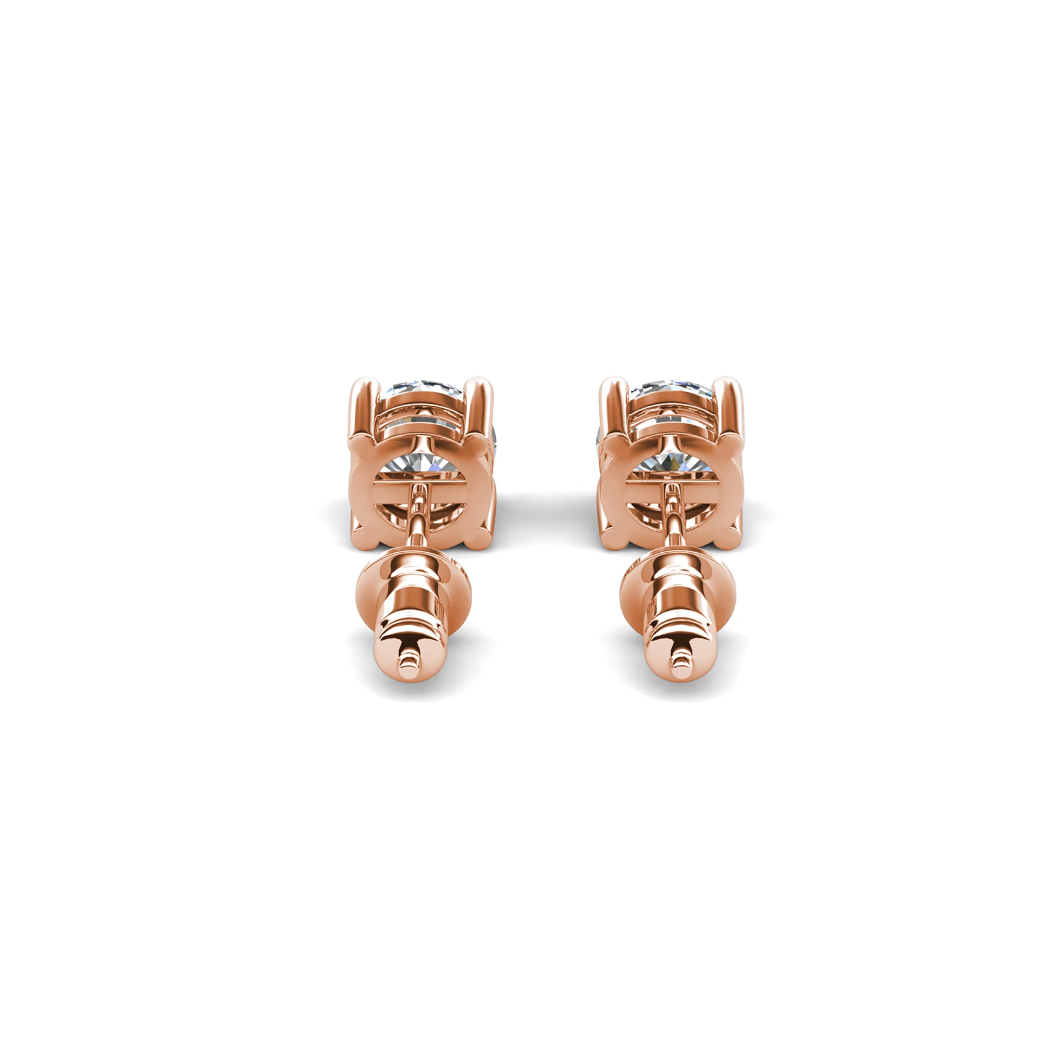 Mia 18k White Gold Plated Sterling Silver Stud Earrings with Simulated Diamond Crystals - Image 19