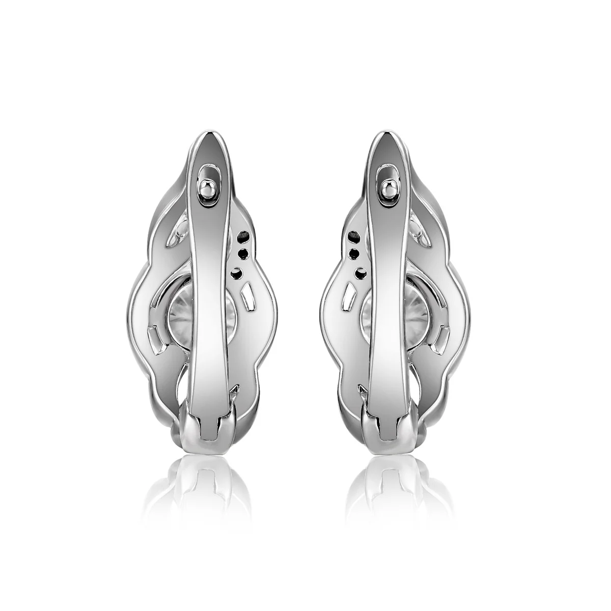Moissanite by Cate & Chloe Evelyn 1.06tcw 925 Sterling Silver 18K Gold Plated Hoop Earrings - Image 8