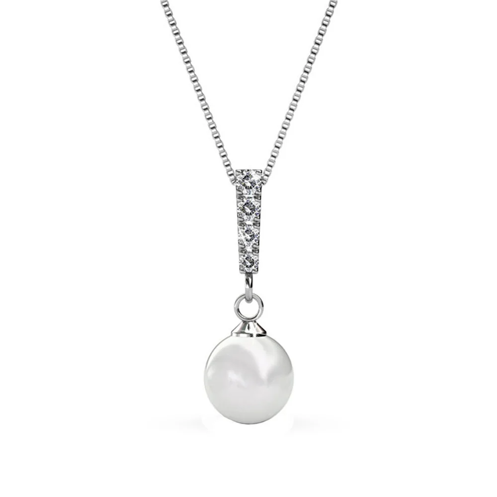 Gabrielle, Tatum, Genevieve 18k White Gold Plated Pearl Necklace for Women (Set of 3) - Image 10