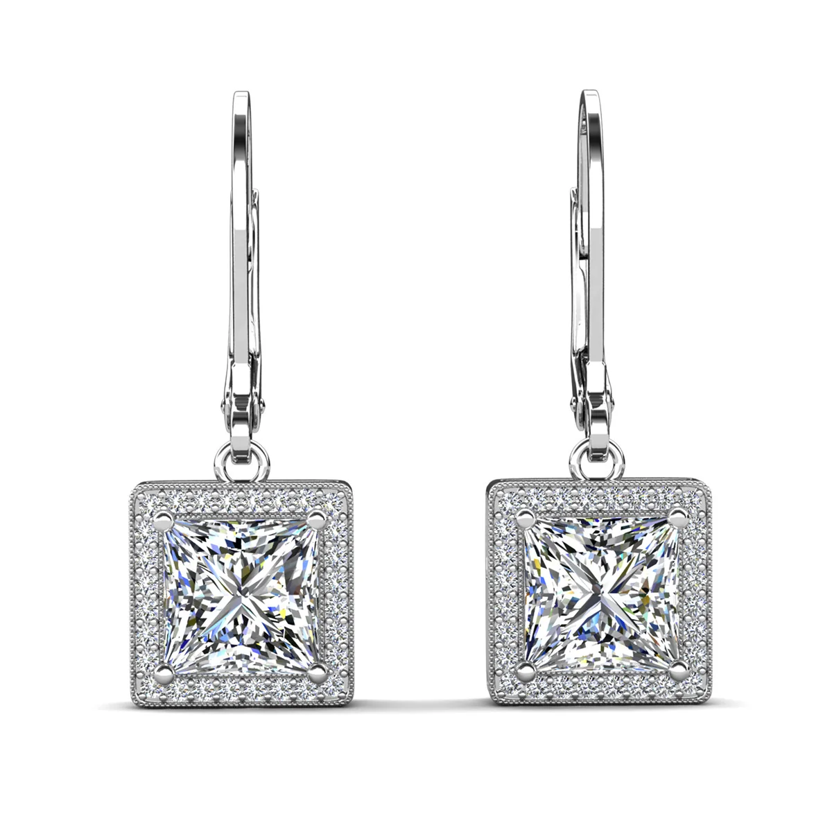 Norah, Ivy, Brooke 18k White Gold Plated Earrings for Women (3 Pair Set) - Image 9