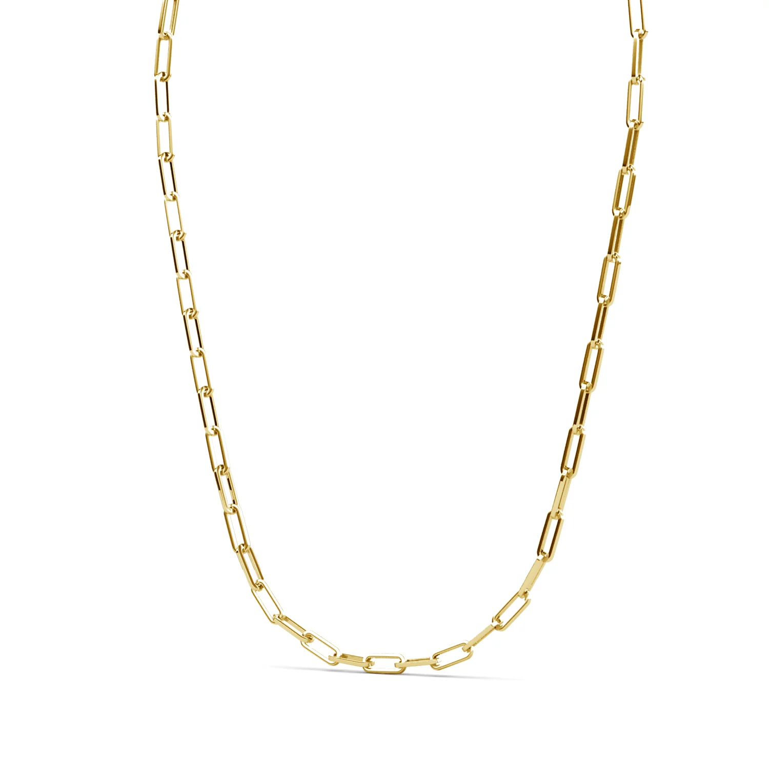 Tammy 18k White Gold Plated Paperclip Chain Necklace - Image 14